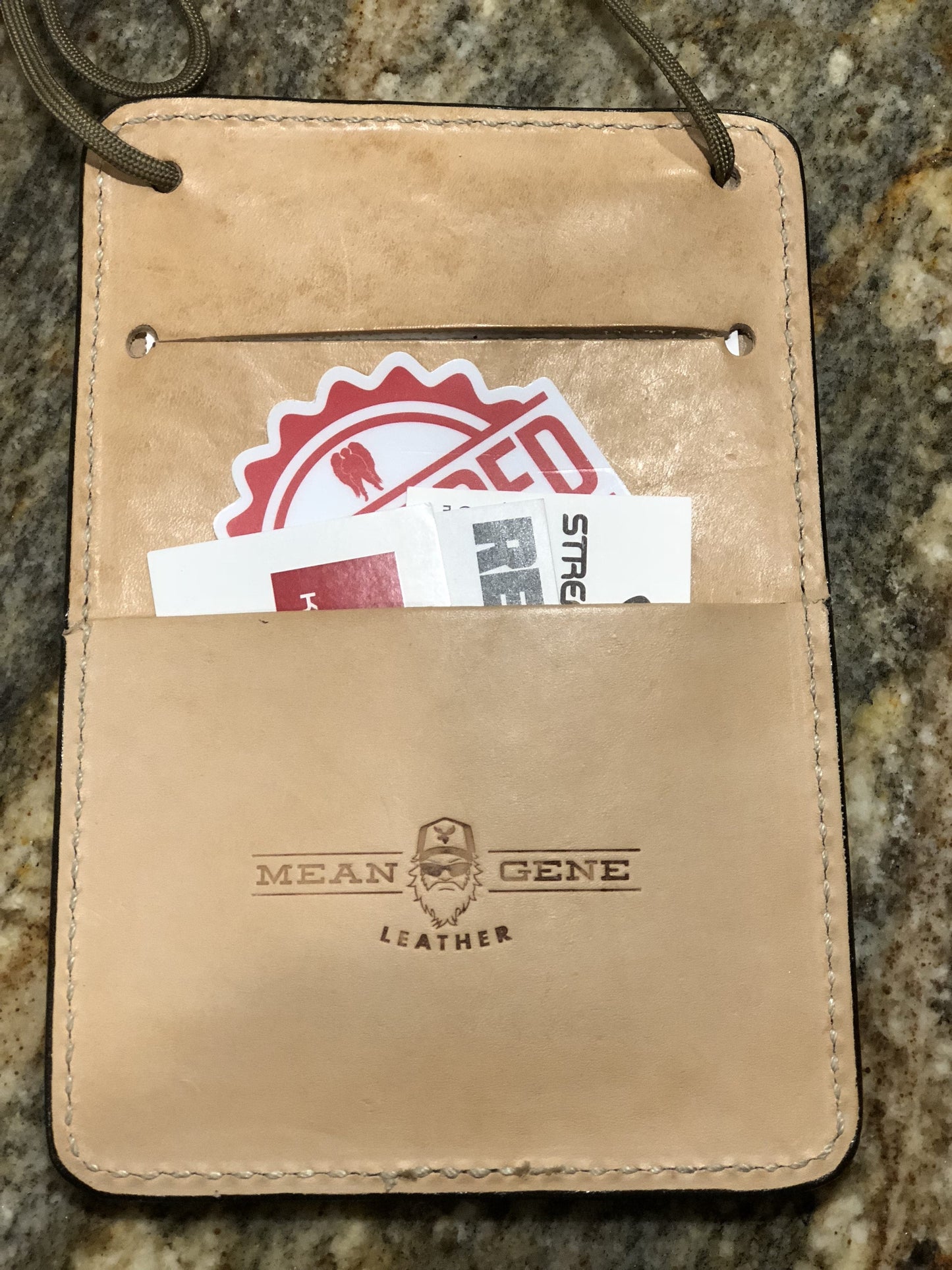 MGL Leather Trade Show Badge Holders