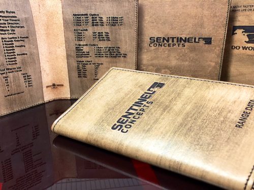 “Sentinel Concepts” Leather Range Data Book Cover