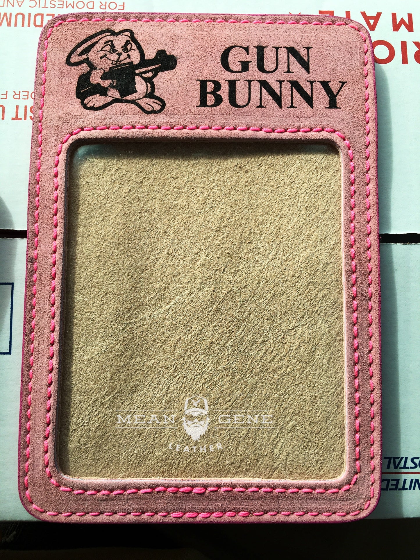 MGL Leather Trade Show Badge Holders