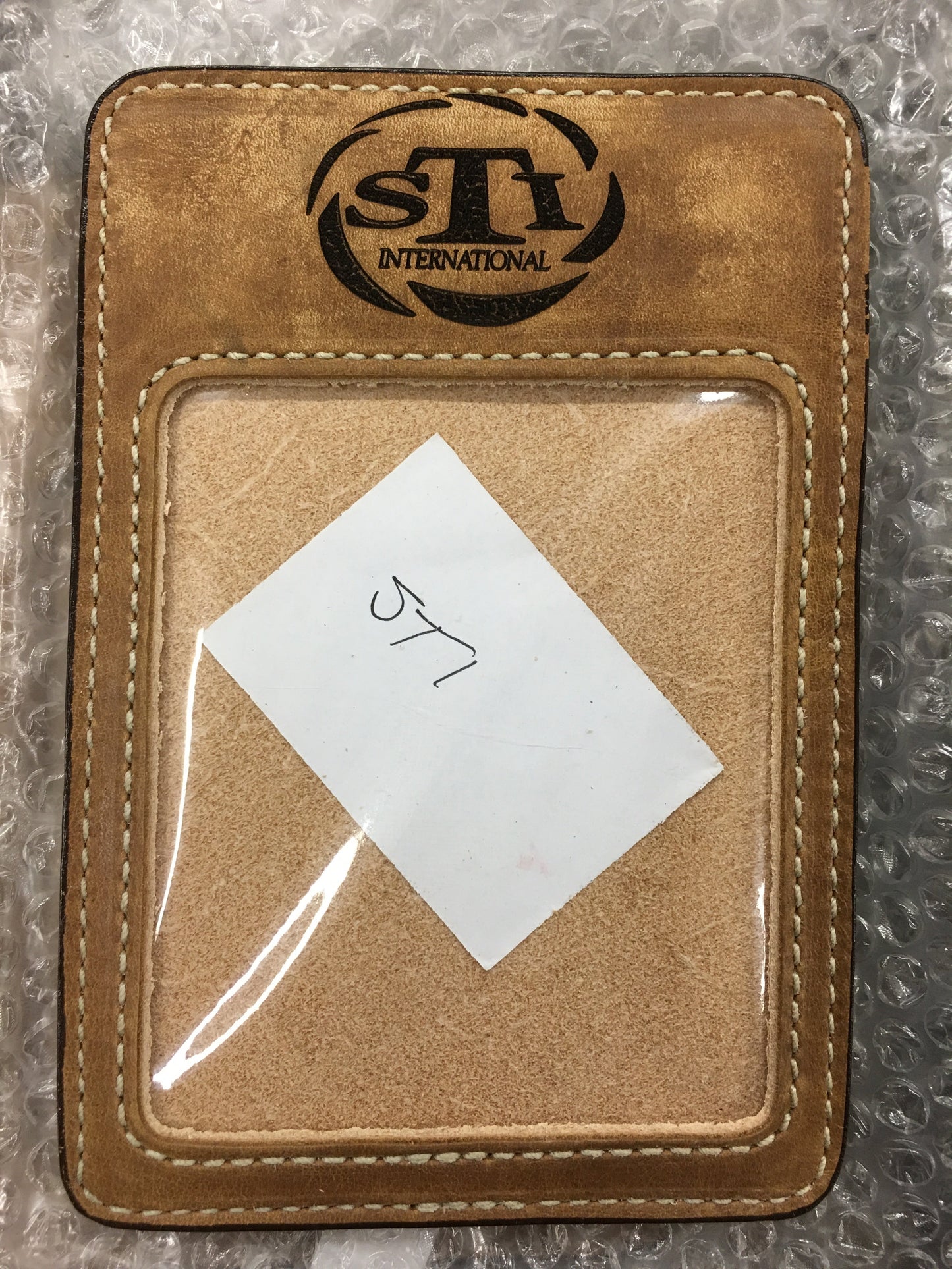 MGL Leather Trade Show Badge Holders