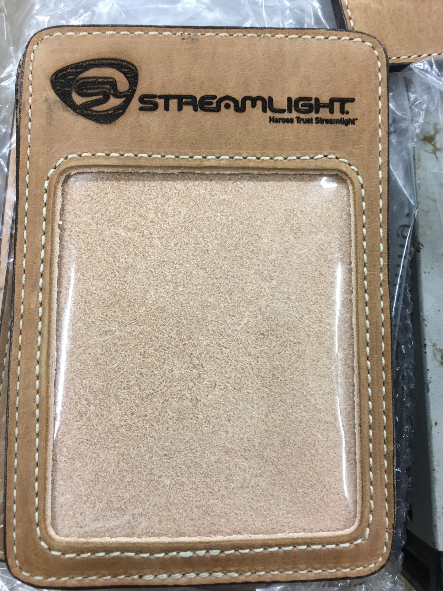 MGL Leather Trade Show Badge Holders