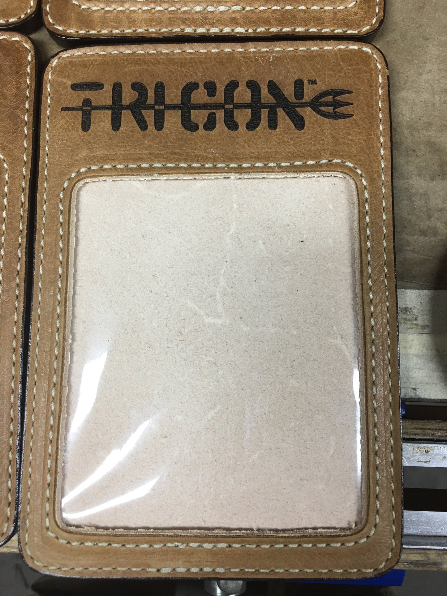 MGL Leather Trade Show Badge Holders